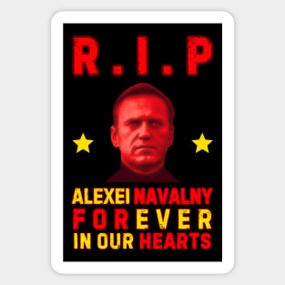 RIP ALEXEI NAVALNY FOREVER IN OUR HEARTS Sticker